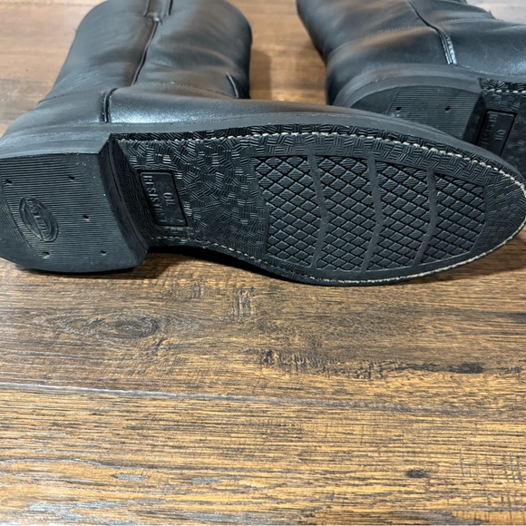 Cowtown Roper Boots Black Leather with Rubber Sole 10 1/2 D - Picture 6 of 13